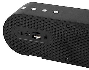 POWERTECH soundbar PT-986, 10W RMS, TWS, FM, 1200mAh, μαύρο PT-986