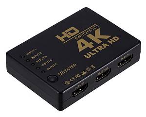 POWERTECH HDMI amplifier switch PTH-052 με τηλεχειριστήριο, 5 σε 1, 4K PTH-052