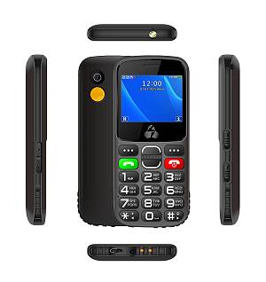 POWERTECH κινητό τηλέφωνο Sentry Eco II, 2.31, dual SIM, με κάμερα, μαύρο PTM-39