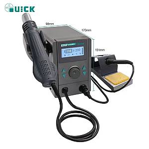 QUICK σταθμός κόλλησης QUICK8586D+, κολλητήρι/πιστόλι θερμού αέρα, 800W, 100~480 °C QUICK8586DPLUS
