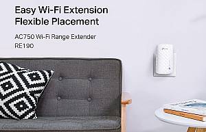 TP-LINK AC750 Wi-Fi Range Extender RE190, dual band, Ver. 4.0 RE190