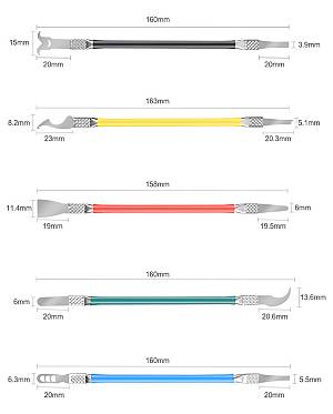 RELIFE σετ εργαλεία ανοίγματος RL-049B για επισκευές κινητών, 5τμχ RL-049B