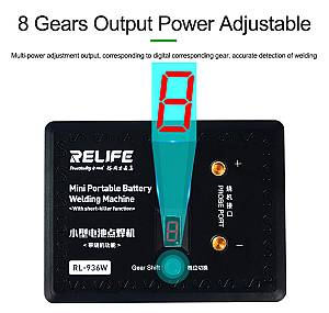 RELIFE ηλεκτροπόντα μπαταριών RL-936W, 8 επίπεδα, 4000mAh RL-936W