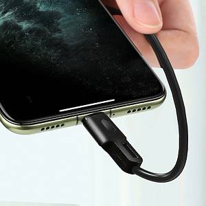 ROCKROSE καλώδιο USB σε Micro USB Beta AM Mini, 2.4A, 30cm, μαύρο RRCS01MM