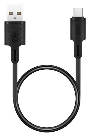 ROCKROSE καλώδιο USB σε Micro USB Beta AM Mini, 2.4A, 30cm, μαύρο RRCS01MM