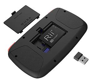 RIITEK ασύρματο mini πληκτρολόγιο i4, backlit, Bluetooth & 2.4GHz, μαύρο RT-MINII4