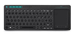 RIITEK ασύρματο πληκτρολόγιο Mini K18S με touchpad, RGB backlit, 2.4GHz & Bluetooth RT-MWK18+