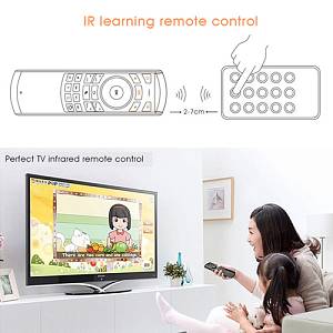 RIITEK τηλεχειριστήριο Mini i25 με πληκτρολόγιο & air mouse, 2.4GHz RT-MWK25