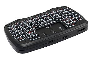 RIITEK ασύρματο gamepad & πληκτρολόγιο RK707, backlit, 2.4GHz, μαύρο RT-RK707