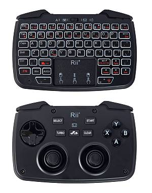 RIITEK ασύρματο gamepad & πληκτρολόγιο RK707, backlit, 2.4GHz, μαύρο RT-RK707