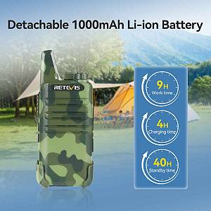 RETEVIS ασύρματος πομποδέκτης RT622, PMR, 16 κανάλια, καμουφλάζ, 2τμχ RT622-CAM