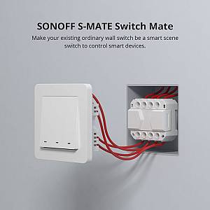 SONOFF smart διακόπτης S-MATE, 3 κανάλια, 16A, λευκός S-MATE