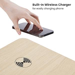 BRATECK ηλεκτρικό γραφείο S08-22DSWW με συρτάρι, 118x60x72~120cm, λευκό S08-22DSWW-WH