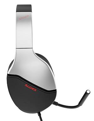 SADES gaming headset SPOWER, 3.5mm σύνδεση, 40mm, multi-platform, ασημί SA-725-SL