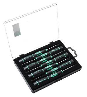 PROSKIT σετ κατσαβιδιών ακριβείας SD-081A με θήκη, 7τμχ SD-081A