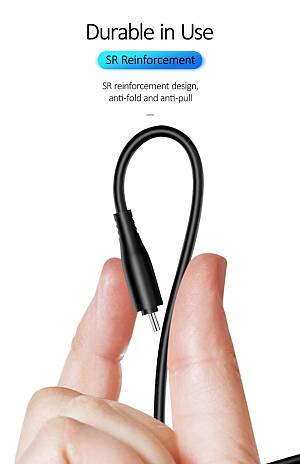 USAMS καλώδιο USB-C σε USB US-SJ267, 2A, 1m, μαύρο SJ267USB01
