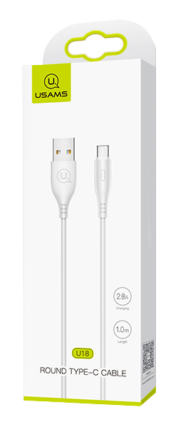 USAMS καλώδιο USB-C σε USB US-SJ267, 2A, 1m, λευκό SJ267USB02