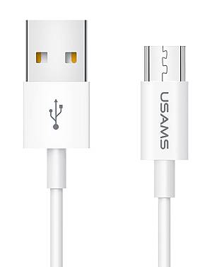 USAMS καλώδιο Micro USB σε USB US-SJ284, 2A, 1m, λευκό SJ284USB01