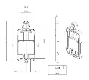 SONOFF θήκη για ράγα διακοπτών SNF-DR SNF-DR