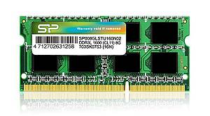 SILICON POWER Μνήμη 8GB DDR3L SODimm, PC3L 12800, 1600MHz, CL11, 1.35v SP008GLSTU160N02