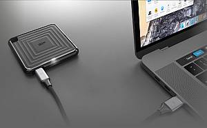 SILICON POWER εξωτερικός SSD PC60, 1TB, USB 3.2, 540-500MB/s, μαύρος SP010TBPSDPC60CK