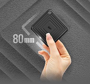 SILICON POWER εξωτερικός SSD PC60, 1TB, USB 3.2, 540-500MB/s, μαύρος SP010TBPSDPC60CK