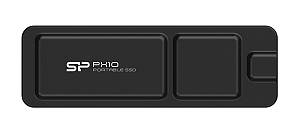 SILICON POWER εξωτερικός SSD PX10, 2TB, USB 3.2, 1050-1050MB/s, μαύρος SP020TBPSDPX10CK