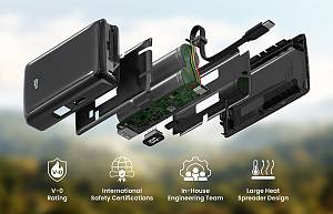 SILICON POWER power bank CP10 με καλώδιο USB-C, 2x θύρες εξόδου, 10000mAh, 20W, μαύρο SP10KMAPBKCP101K