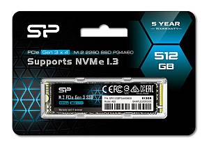 SILICON POWER SSD PCIe Gen3x4 P34A60 M.2 2280, 512GB, 2.200-1.600MB/s SP512GBP34A60M28
