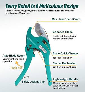 PROSKIT κόφτης πλαστικού σωλήνα SR-366, 195mm SR-366