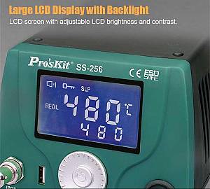 PROSKIT σταθμός συγκόλλησης SS-256B με κολλητήρι, 60W, 200~480 °C SS-256B