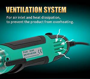 PROSKIT μίνι πιστόλι θερμού αέρα SS-628F, 250/500W, 350/500 °C SS-628F
