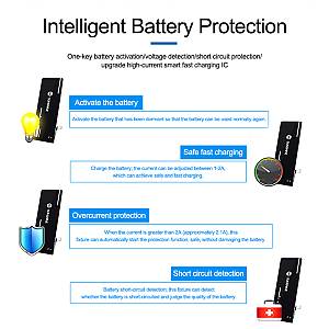 SUNSHINE tester μπαταριών SS-915 για Apple & Android smartphone, V9.0 SS-915
