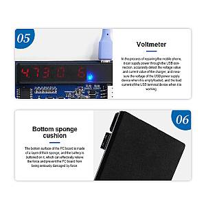 SUNSHINE tester μπαταριών SS-915 για Apple & Android smartphone, V9.0 SS-915