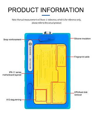 SUNSHINE βάση motherboard SS-T12A-M6, iPhone X/11 series, θερμαινόμενη SS-T12A-M6