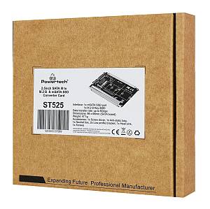 POWERTECH κάρτα μετατροπής 2.5 SATA σε M.2 B & mSATA SSD ST525, 6Gbps ST525