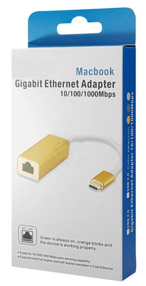 Αντάπτορας δικτύου ST735, USB, 1000Mbps Ethernet, μαύρος ST735