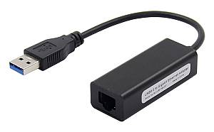 Αντάπτορας δικτύου ST735, USB, 1000Mbps Ethernet, μαύρος ST735
