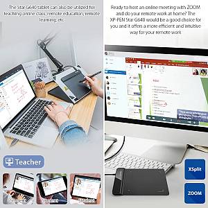 XP-PEN ταμπλέτα σχεδίασης με γραφίδα Star G640, 152.4x101.6mm, μαύρο STARG640