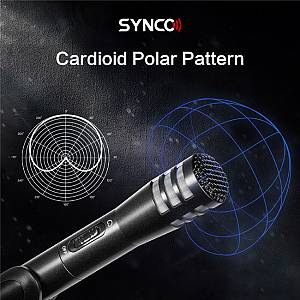 SYNCO μικρόφωνο χειρός SY-E10-MIC, δυναμικό, καρδιοειδές, XLR, μαύρο SY-E10-MIC