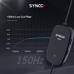 SYNCO μικρόφωνο Lav-S6M2, clip-on, omnidirectional, 3.5mm, 400mAh, μαύρο SY-S6M2