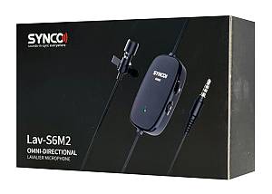 SYNCO μικρόφωνο Lav-S6M2, clip-on, omnidirectional, 3.5mm, 400mAh, μαύρο SY-S6M2
