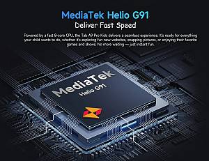 ULEFONE tablet Tab A9 Pro Kids, 8.68, 4/128GB, 4G, Android 15, 5040mAh, μπλε TABA9-PRO-BL