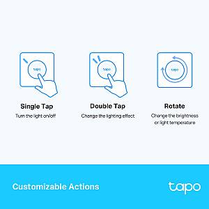 TP-LINK smart διακόπτης Tapo S200D, με μπαταρία, 868MHz, Ver 1.0 TAPO-S200D