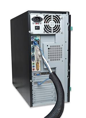 POWERTECH δεματικό καλωδίων τύπου Flex Wrap TIES-001, 1.8m, μαύρο TIES-001