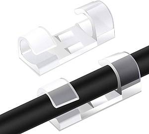 POWERTECH οργανωτής καλωδίων TIES-031, 3.3x1.3x1.2cm, διαφανές, 12τμχ TIES-031