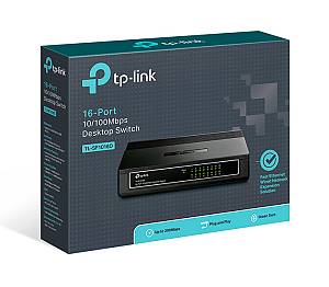 TP-LINK Desktop Switch TL-SF10016D, 10/100Mbps, 16 Θύρες, Ver. 7.0 TL-SF1016D