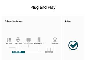TP-LINK desktop switch TL-SG1005P-PD, 5x Gigabit θύρες, PoE+, UN/1.0 TL-SG1005P-PD
