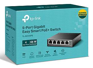 TP-LINK Easy Smart Switch TL-SG105PE, 5-Port Gbit, 4-Port PoE+, Ver. 2.0 TL-SG105PE