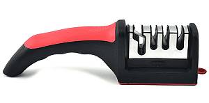 Ακονιστήρι μαχαιριών TOOL-0080, 4 επιπέδων, μαύρο & κόκκινο TOOL-0080